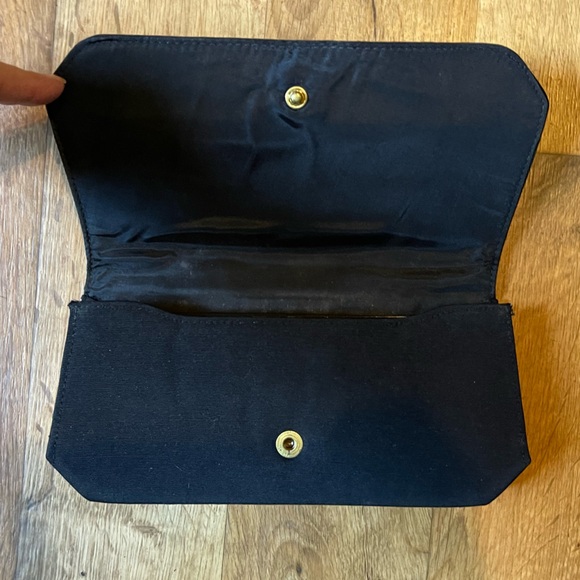 Vintage 50’s Pegi Paris Clutch With Branded Amber Celluloid Tortoise Shell Comb - Picture 3 of 9